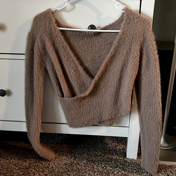 Windsor Tops - Blush Wrap Sweater